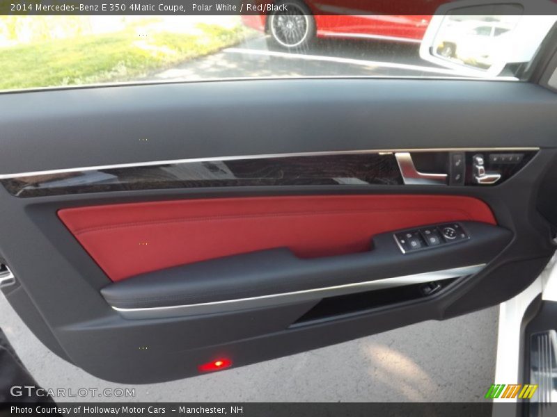 Polar White / Red/Black 2014 Mercedes-Benz E 350 4Matic Coupe