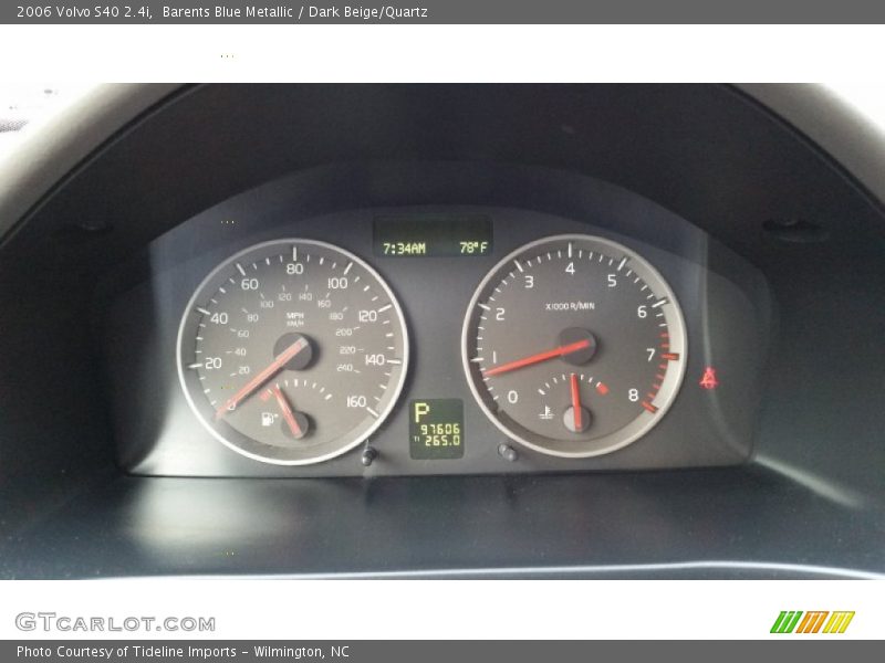 Barents Blue Metallic / Dark Beige/Quartz 2006 Volvo S40 2.4i