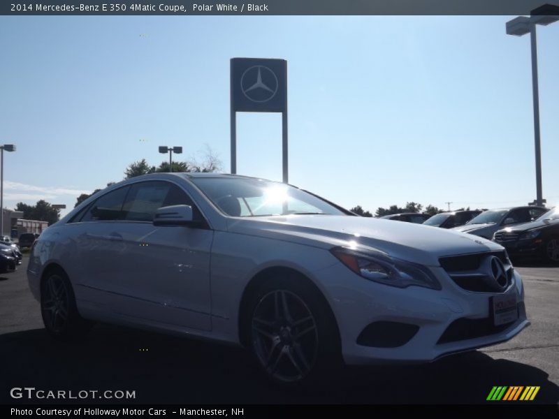 Polar White / Black 2014 Mercedes-Benz E 350 4Matic Coupe