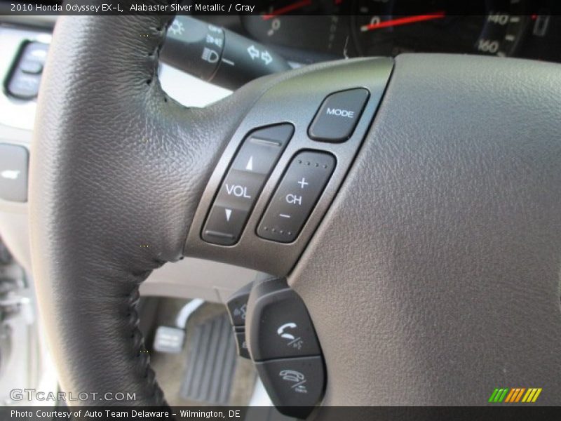 Alabaster Silver Metallic / Gray 2010 Honda Odyssey EX-L