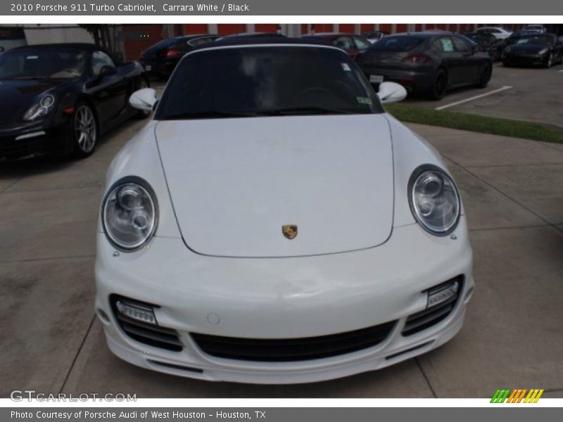 Carrara White / Black 2010 Porsche 911 Turbo Cabriolet