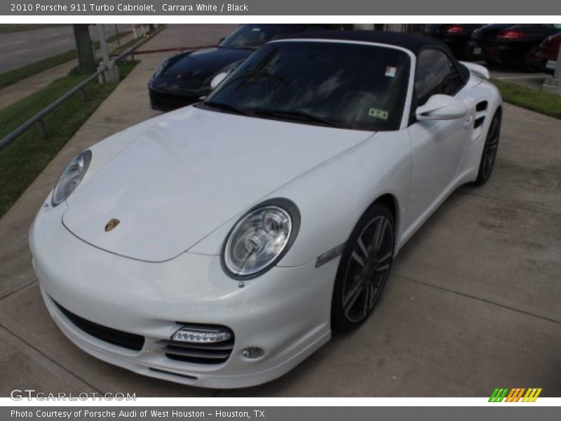 Carrara White / Black 2010 Porsche 911 Turbo Cabriolet
