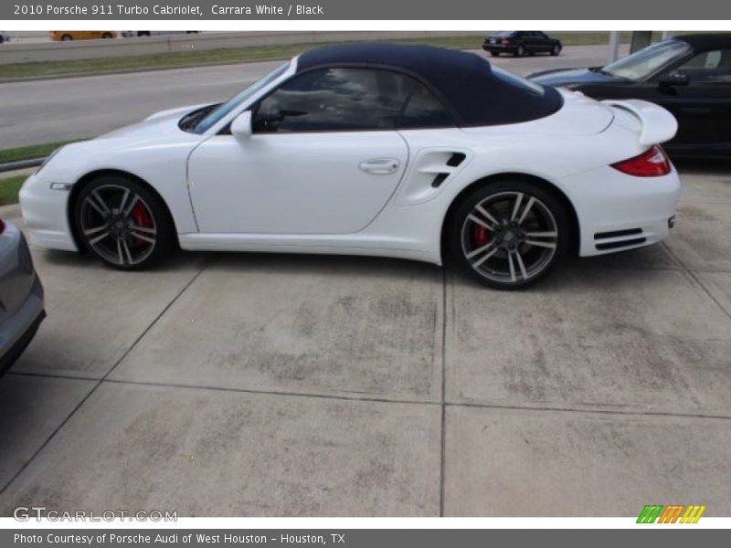 Carrara White / Black 2010 Porsche 911 Turbo Cabriolet