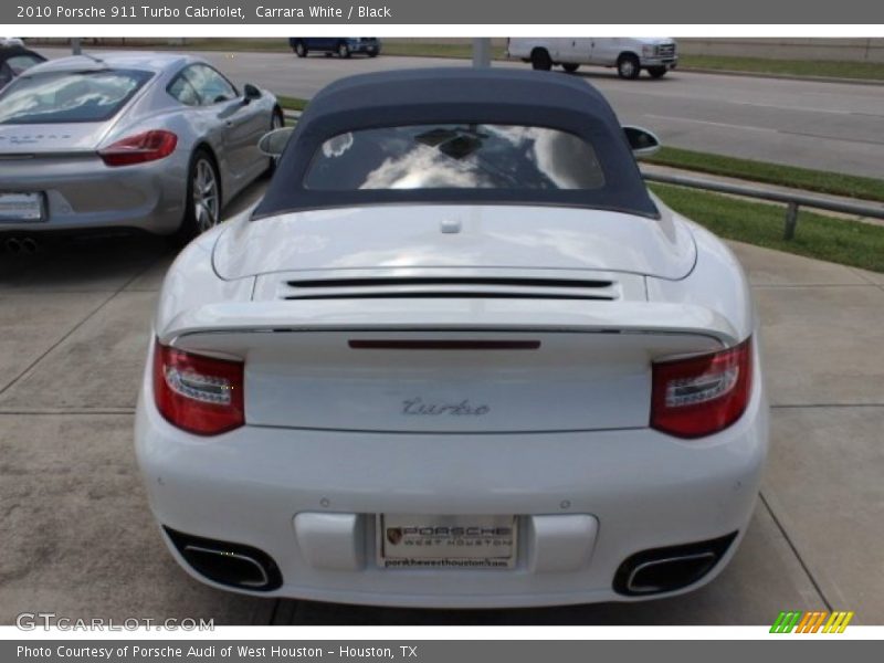 Carrara White / Black 2010 Porsche 911 Turbo Cabriolet
