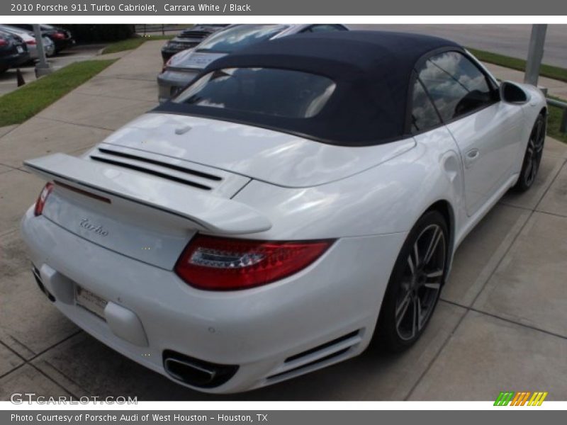 Carrara White / Black 2010 Porsche 911 Turbo Cabriolet