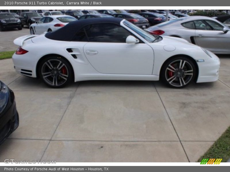 Carrara White / Black 2010 Porsche 911 Turbo Cabriolet