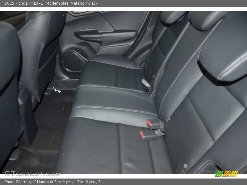 Modern Steel Metallic / Black 2015 Honda Fit EX-L
