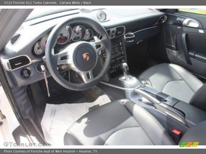 Carrara White / Black 2010 Porsche 911 Turbo Cabriolet