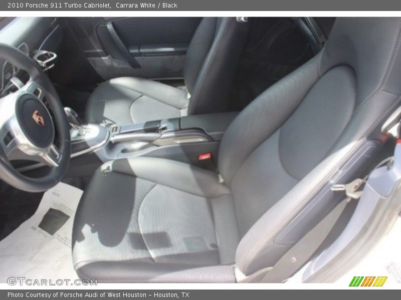 Carrara White / Black 2010 Porsche 911 Turbo Cabriolet