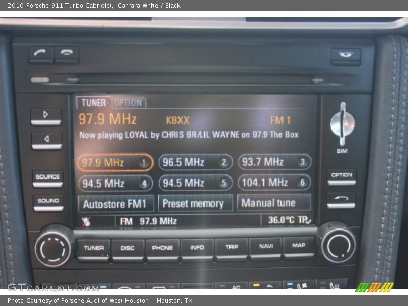 Carrara White / Black 2010 Porsche 911 Turbo Cabriolet