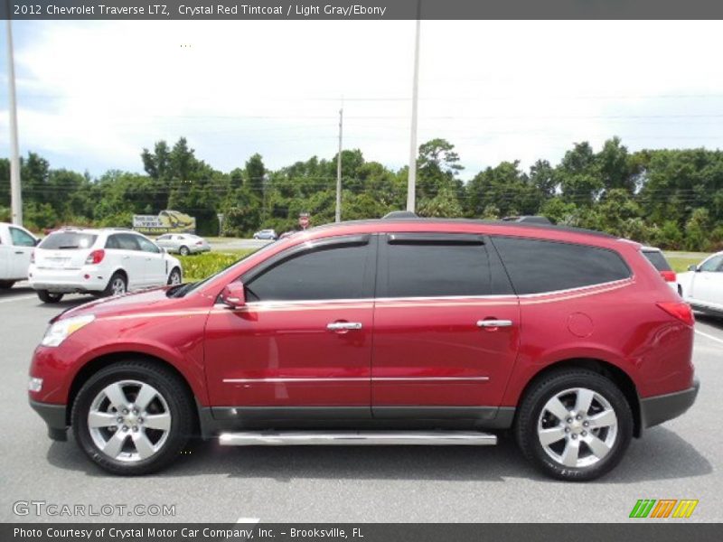 Crystal Red Tintcoat / Light Gray/Ebony 2012 Chevrolet Traverse LTZ