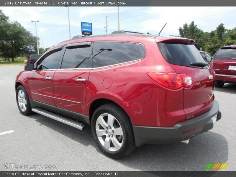 Crystal Red Tintcoat / Light Gray/Ebony 2012 Chevrolet Traverse LTZ