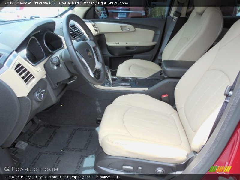 Crystal Red Tintcoat / Light Gray/Ebony 2012 Chevrolet Traverse LTZ