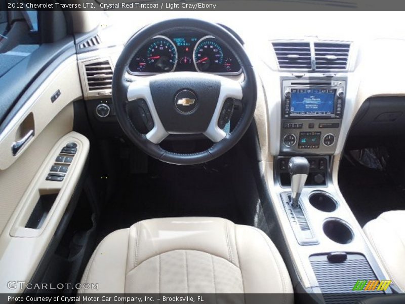 Crystal Red Tintcoat / Light Gray/Ebony 2012 Chevrolet Traverse LTZ