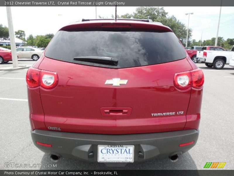 Crystal Red Tintcoat / Light Gray/Ebony 2012 Chevrolet Traverse LTZ