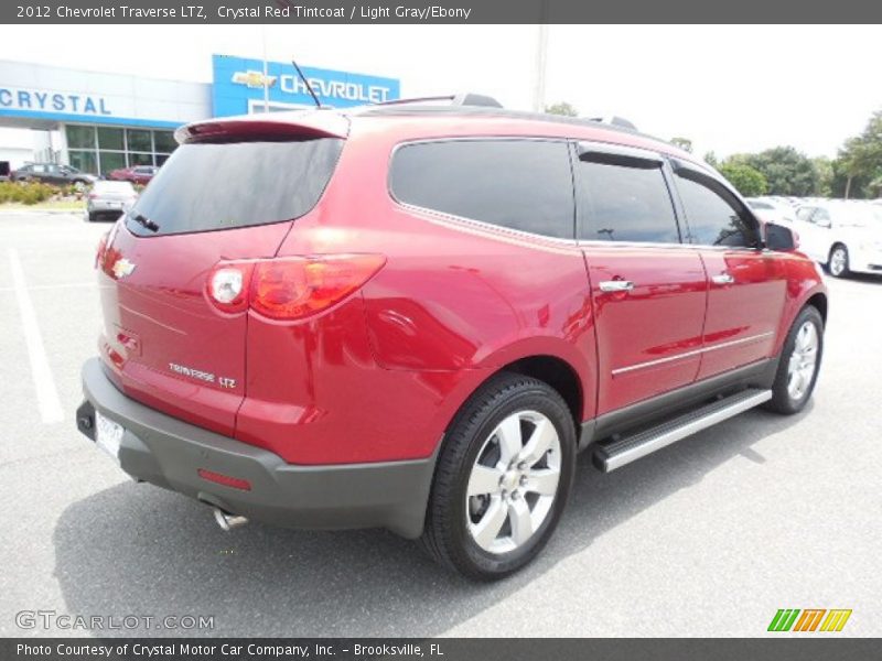 Crystal Red Tintcoat / Light Gray/Ebony 2012 Chevrolet Traverse LTZ