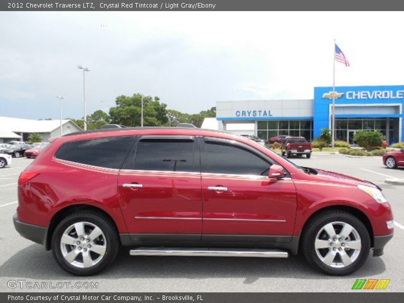 Crystal Red Tintcoat / Light Gray/Ebony 2012 Chevrolet Traverse LTZ
