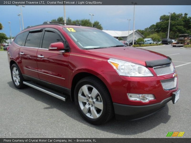 Crystal Red Tintcoat / Light Gray/Ebony 2012 Chevrolet Traverse LTZ