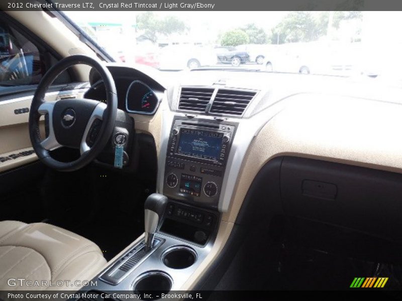 Crystal Red Tintcoat / Light Gray/Ebony 2012 Chevrolet Traverse LTZ
