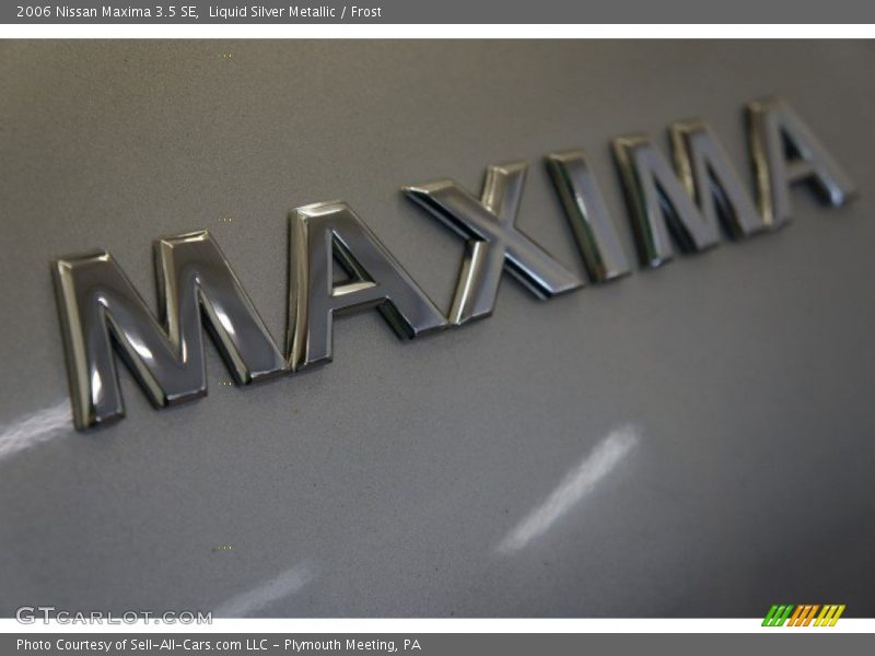 Liquid Silver Metallic / Frost 2006 Nissan Maxima 3.5 SE