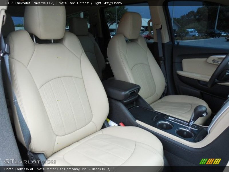 Crystal Red Tintcoat / Light Gray/Ebony 2012 Chevrolet Traverse LTZ