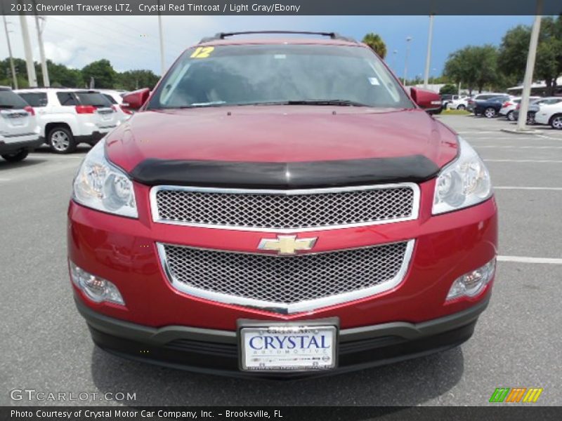 Crystal Red Tintcoat / Light Gray/Ebony 2012 Chevrolet Traverse LTZ