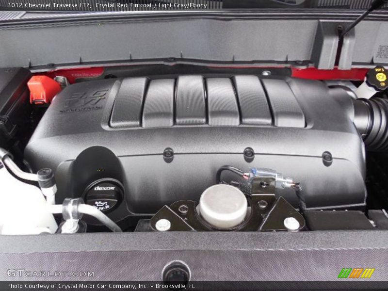 Crystal Red Tintcoat / Light Gray/Ebony 2012 Chevrolet Traverse LTZ