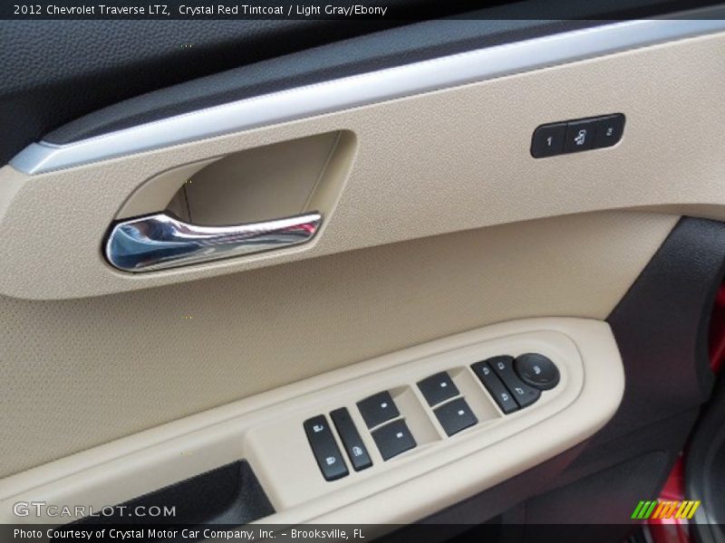 Crystal Red Tintcoat / Light Gray/Ebony 2012 Chevrolet Traverse LTZ