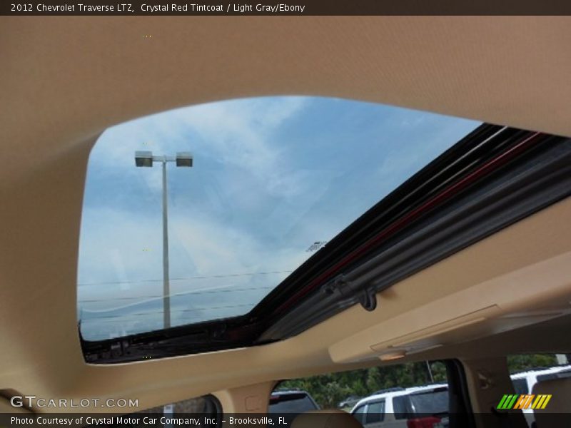 Crystal Red Tintcoat / Light Gray/Ebony 2012 Chevrolet Traverse LTZ