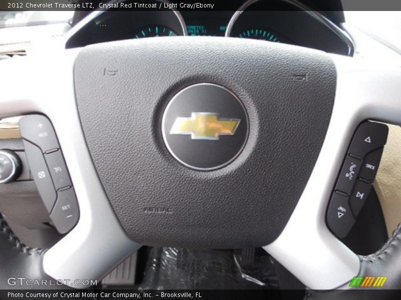Crystal Red Tintcoat / Light Gray/Ebony 2012 Chevrolet Traverse LTZ