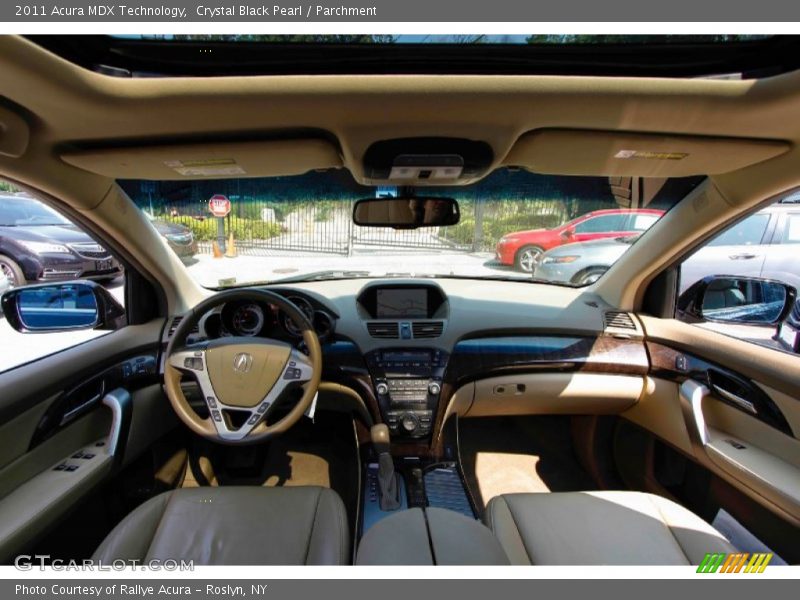 Crystal Black Pearl / Parchment 2011 Acura MDX Technology