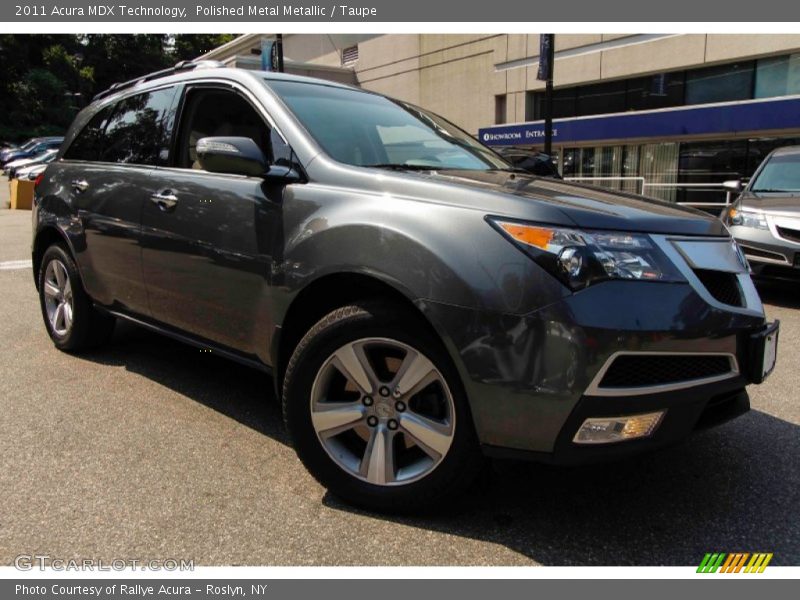 Polished Metal Metallic / Taupe 2011 Acura MDX Technology