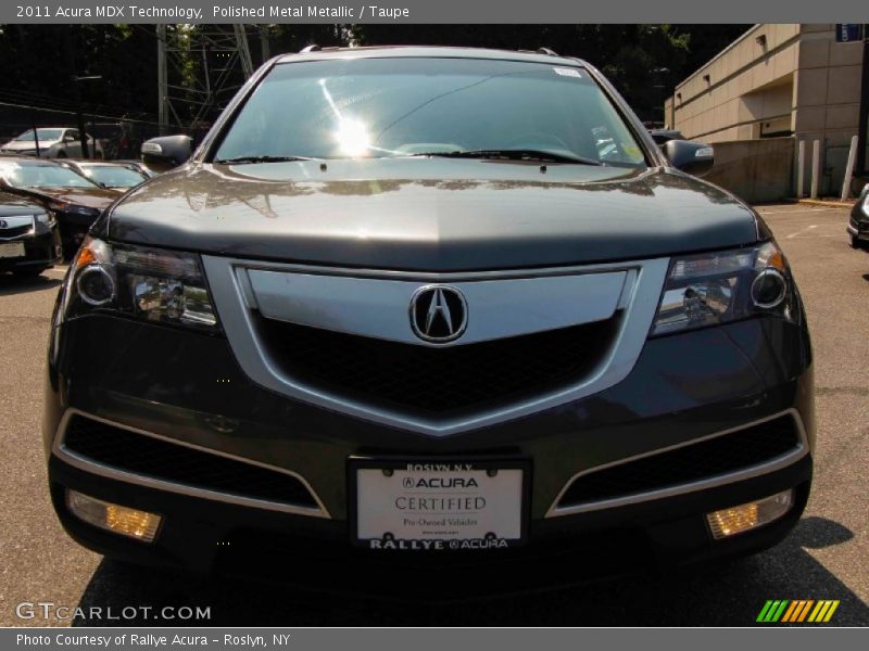 Polished Metal Metallic / Taupe 2011 Acura MDX Technology