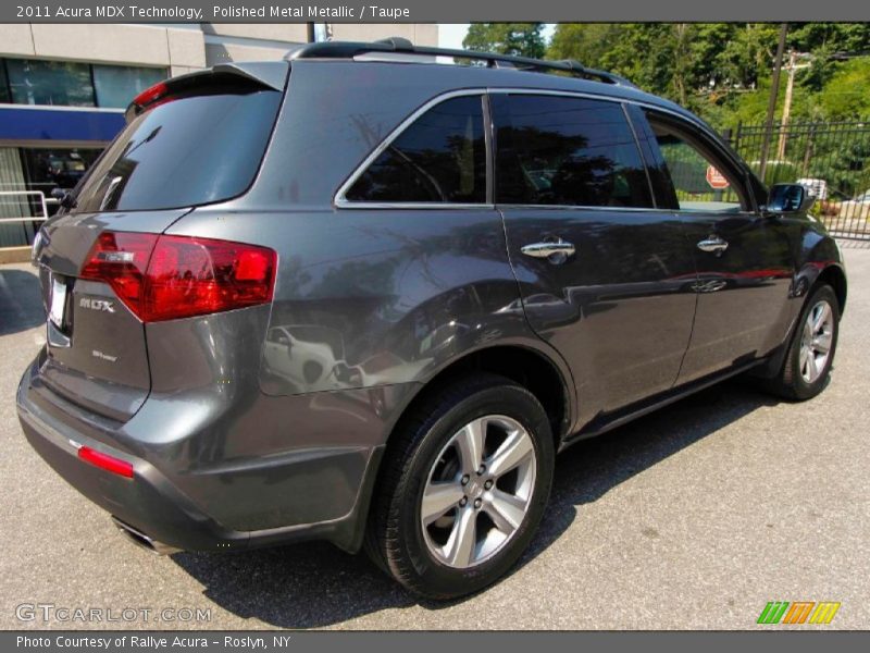Polished Metal Metallic / Taupe 2011 Acura MDX Technology