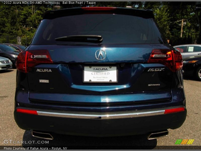 Bali Blue Pearl / Taupe 2012 Acura MDX SH-AWD Technology