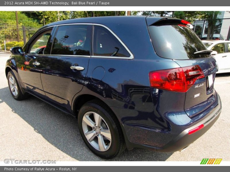 Bali Blue Pearl / Taupe 2012 Acura MDX SH-AWD Technology