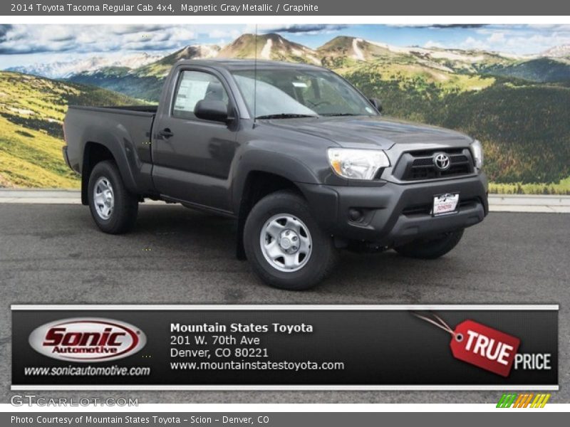 Magnetic Gray Metallic / Graphite 2014 Toyota Tacoma Regular Cab 4x4
