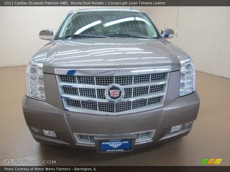 Mocha Steel Metallic / Cocoa/Light Linen Tehama Leather 2011 Cadillac Escalade Platinum AWD