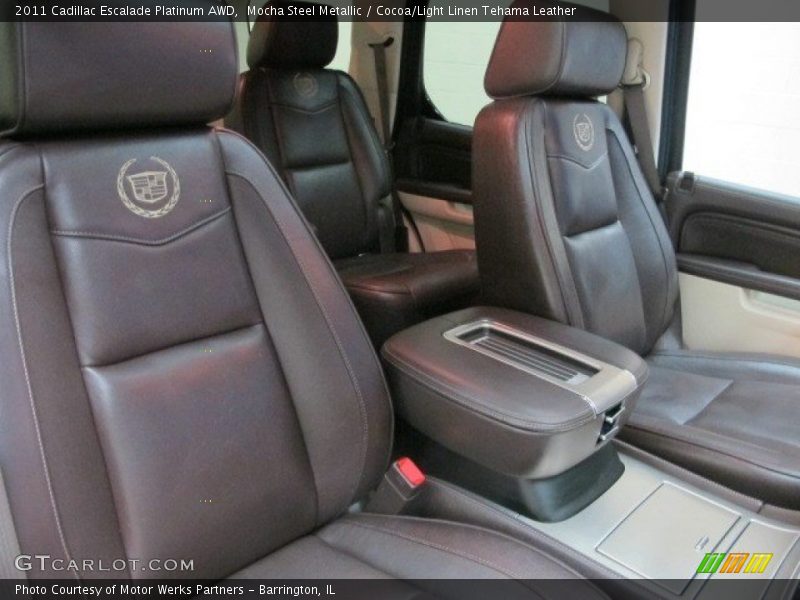 Mocha Steel Metallic / Cocoa/Light Linen Tehama Leather 2011 Cadillac Escalade Platinum AWD