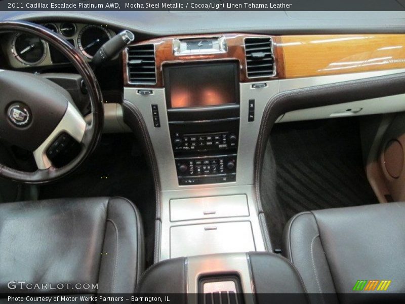 Mocha Steel Metallic / Cocoa/Light Linen Tehama Leather 2011 Cadillac Escalade Platinum AWD