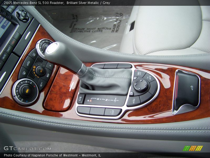 Brilliant Silver Metallic / Grey 2005 Mercedes-Benz SL 500 Roadster