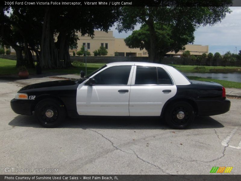 Vibrant White / Light Camel 2006 Ford Crown Victoria Police Interceptor