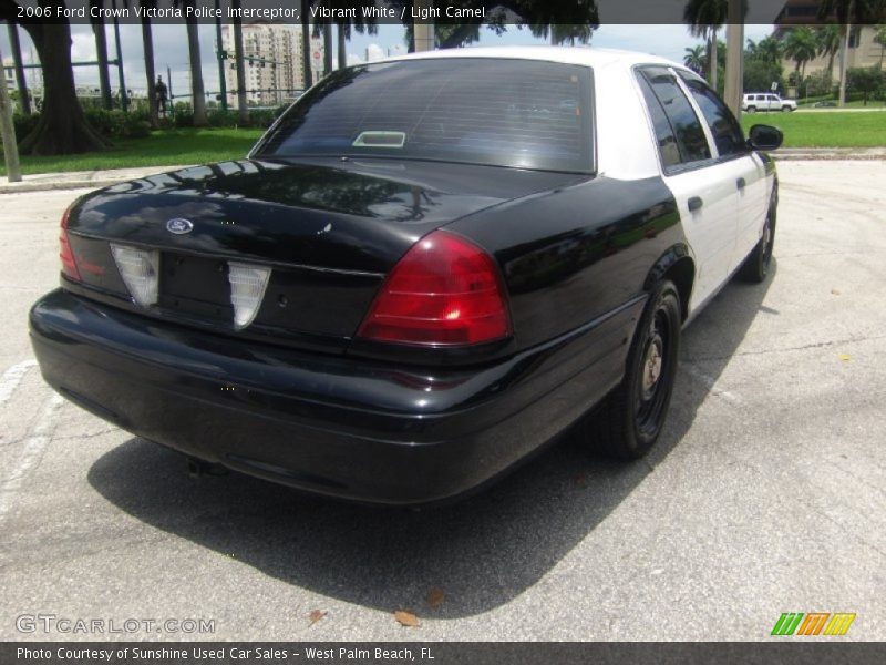 Vibrant White / Light Camel 2006 Ford Crown Victoria Police Interceptor
