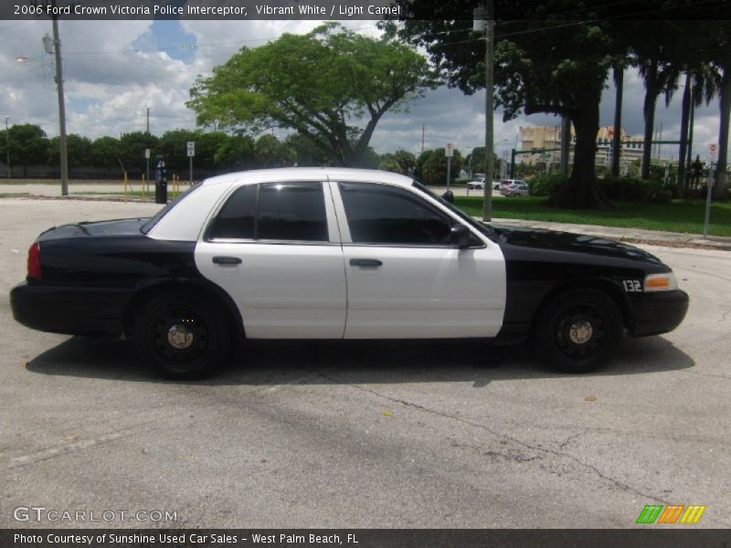 Vibrant White / Light Camel 2006 Ford Crown Victoria Police Interceptor