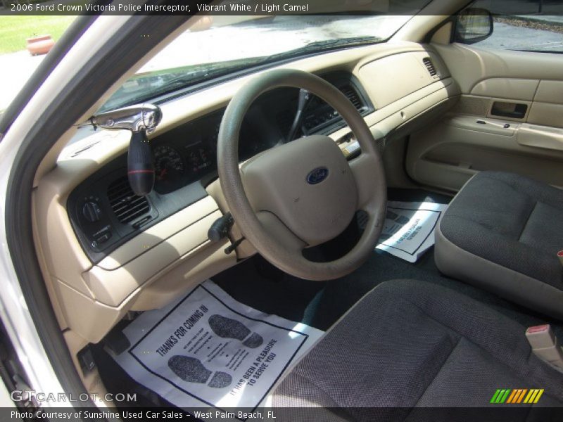 Vibrant White / Light Camel 2006 Ford Crown Victoria Police Interceptor