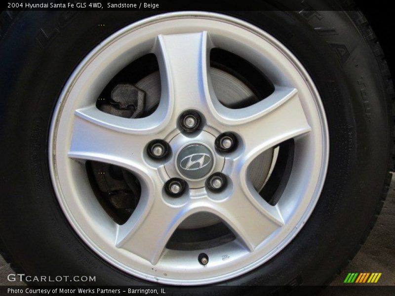 Sandstone / Beige 2004 Hyundai Santa Fe GLS 4WD