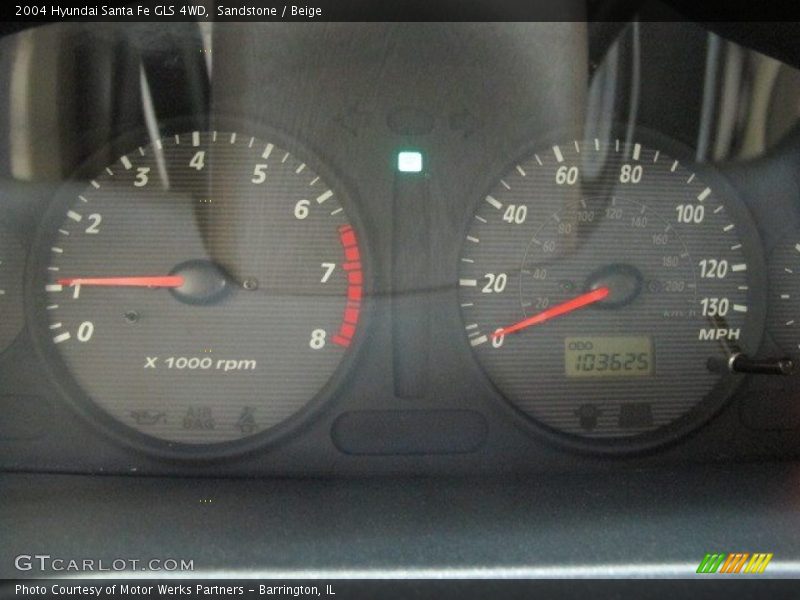 Sandstone / Beige 2004 Hyundai Santa Fe GLS 4WD