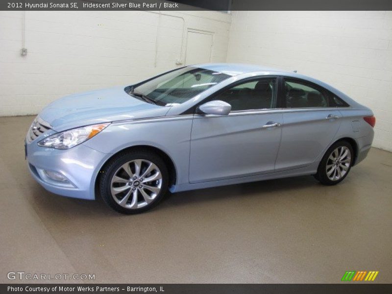 Iridescent Silver Blue Pearl / Black 2012 Hyundai Sonata SE