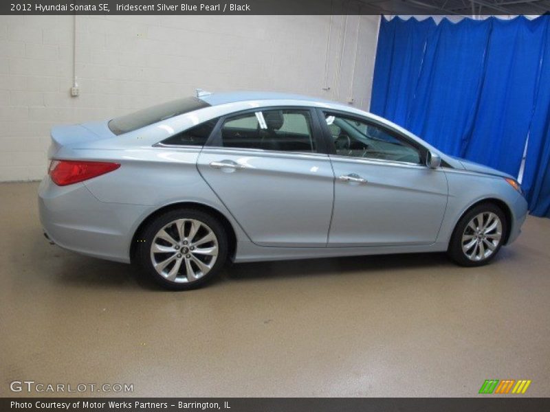 Iridescent Silver Blue Pearl / Black 2012 Hyundai Sonata SE