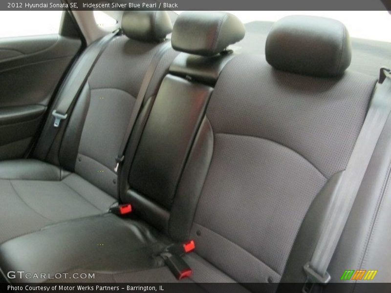 Iridescent Silver Blue Pearl / Black 2012 Hyundai Sonata SE